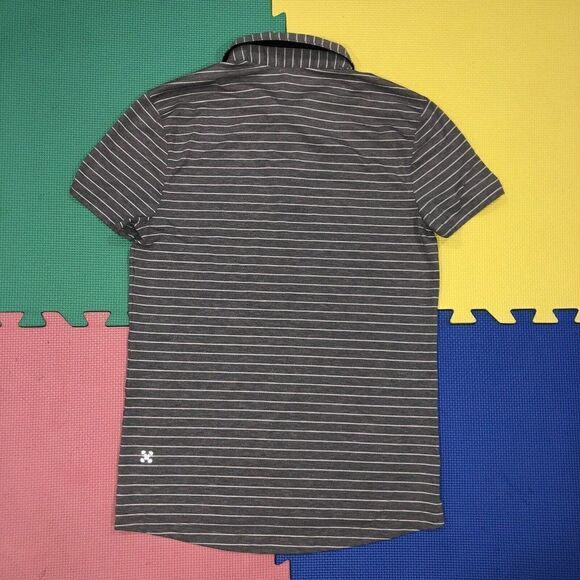 Lululemon Evolution Polo Lookout Shirt Men’s Stripe Heathered Gray Size Small? - Picture 6 of 9